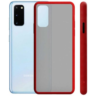 други,аксесоари,ksix,samsung,galaxy,s20,plus,duo,soft,silicone,phone,case,red,(red)