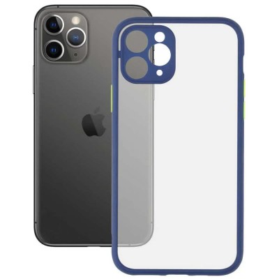 други,аксесоари,ksix,iphone,11,pro,duo,soft,silicone,phone,case,blue,(clear)