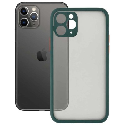 други,аксесоари,ksix,iphone,11,pro,duo,soft,silicone,phone,case,green,(green)