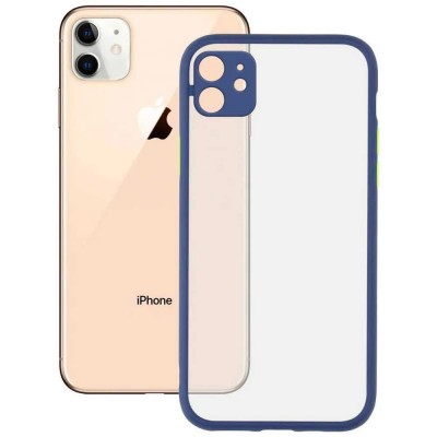 други,аксесоари,ksix,iphone,12,mini,duo,soft,silicone,phone,case,clear,(blue)