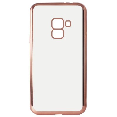 други,аксесоари,ksix,samsung,galaxy,a8,2018,silicone,phone,case,pink,(clear)