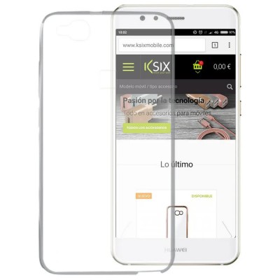 други,аксесоари,ksix,huawei,p10,lite,silicone,phone,case,clear,(clear)