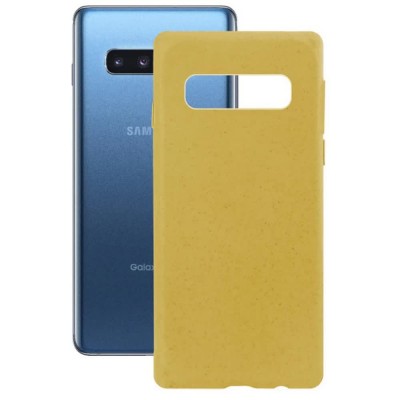 други,аксесоари,ksix,samsung,galaxy,s10,plus,silicone,phone,case,yellow