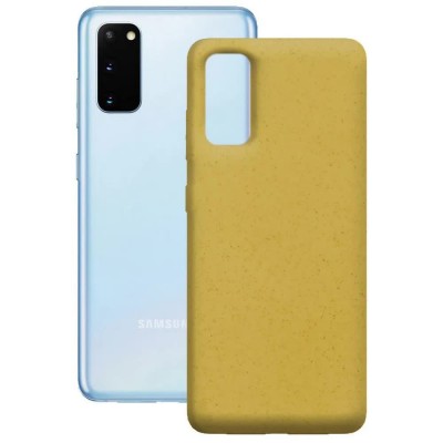други,аксесоари,ksix,samsung,galaxy,s20,plus,silicone,phone,case,yellow