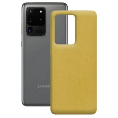 други,аксесоари,ksix,samsung,galaxy,s20,ultra,ecological,cover,yellow