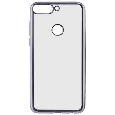 други,аксесоари,ksix,huawei,y7,2018,silicone,phone,case,grey,(clear)