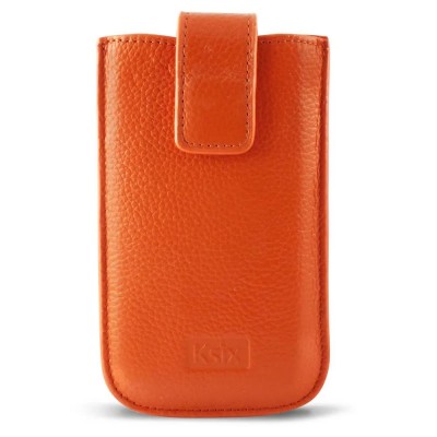 други,аксесоари,ksix,leather,gold,elektra,l,phone,cover,orange,(orange)