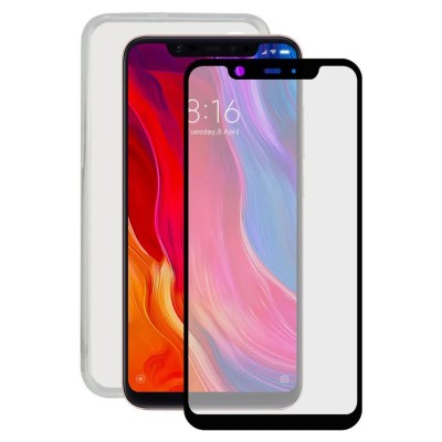 други,аксесоари,contact,xiaomi,mi,8,case,and,glass,protector,9h,clear,(clear,black)