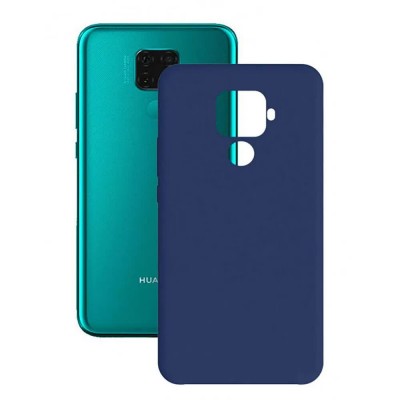 други,аксесоари,contact,huawei,mate,30,lite,silicone,phone,case,blue,(blue)