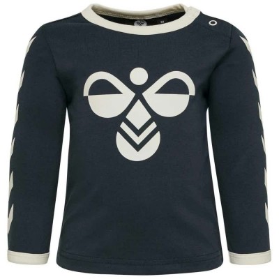 тениска,детски,тениски,hummel,flipper,long,sleeve,t,shirt,blue,nights,(black)