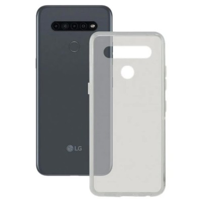 други,аксесоари,ksix,lg,k41s,silicone,phone,case,clear,(green)
