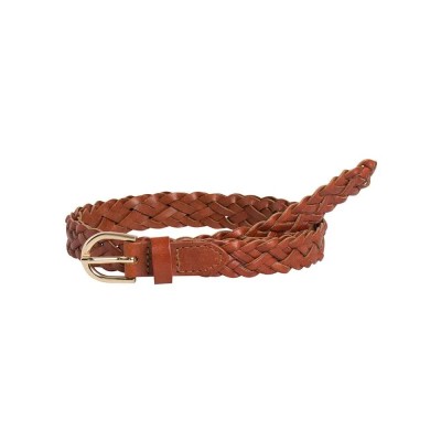 колан,колани,pieces,avery,leather,braided,slim,belt,cognac,(brown)