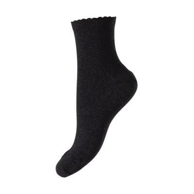 чорапи,дамски,чорапи,pieces,sebby,glitter,socks,black,(black,detail,silver,lurex)