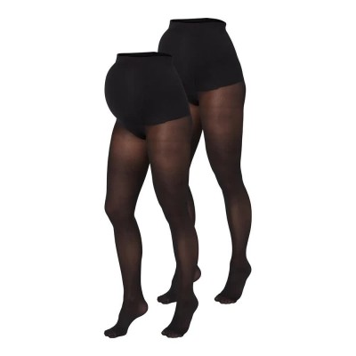 дамски,чорапогащи,и,клинове,mamalicious,sabine,maternity,tights,2,units,black,(black,pack,black)