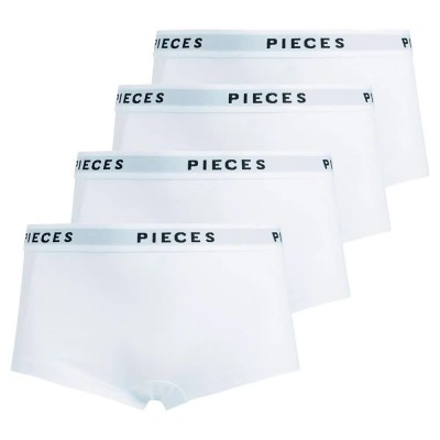 боксерки,дамско,бельо,дамски,бикини,и,танкини,pieces,logo,boxers,4,units,white,(bright,white)