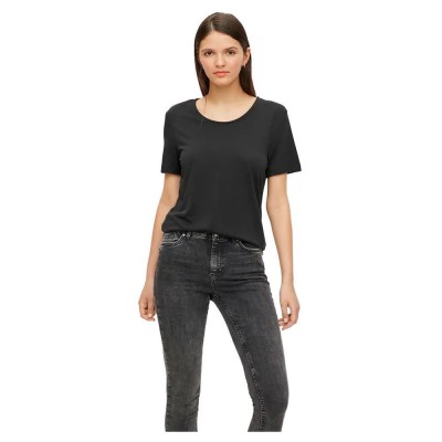 тениска,дамски,тениски,pieces,kamala,short,sleeve,t,shirt,black