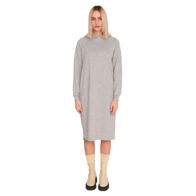 суичър,дамски,блузи,noisy,may,helene,dress,hoodie,light,grey,melange,(grey)