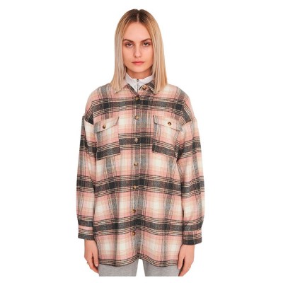 дамски,блузи,дамски,ризи,noisy,may,flanny,shacket,bg,pink,white,black