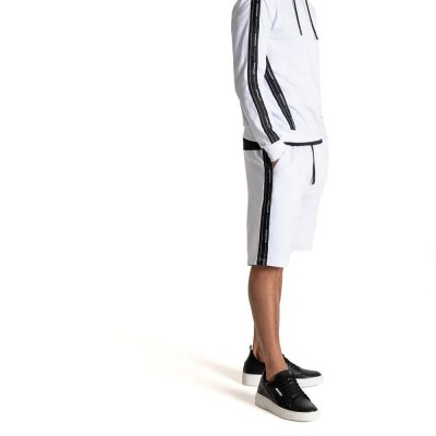 поларени,къси,панталони,мъжки,панталони,antony,morato,slim,fit,fleece,in,stretchy,cotton,sweat,shorts,white,(white)