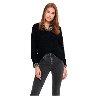 блуза,дамски,пуловери,дамски,плетени,дрехи,jdy,megan,sweater,black,(black)
