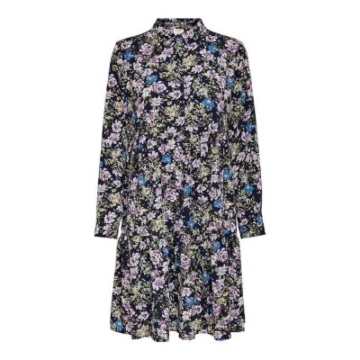 рокля,дамски,поли,и,рокли,jdy,piper,aop,dress,multicolor,(black,iris,aop,purple,parisian,blue,flowers)