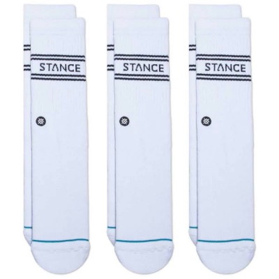чорапи,мъжки,чорапи,stance,basic,crew,socks,3,pairs,white
