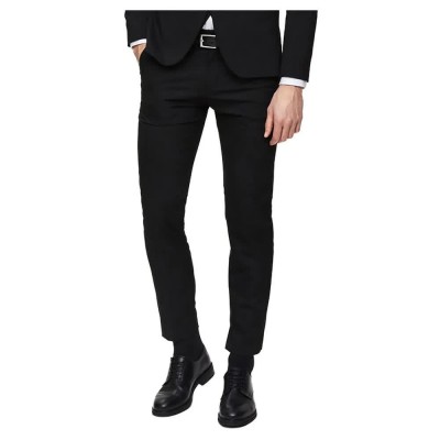 панталони,мъжки,панталони,selected,slim,mylologan,pants,black,(black)