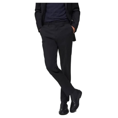 панталони,мъжки,панталони,selected,slim,mylobill,pants,black,(black)