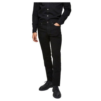 мъжки,дънки,мъжки,панталони,selected,leon,3031,slim,super,stretch,jeans,black