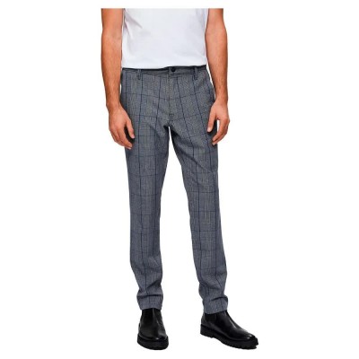 панталони,мъжки,панталони,selected,slim,storm,flex,smart,pants,grey,(grey,checks,blue,check)