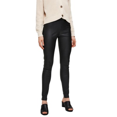 дамски,клин,дамски,клинове,дамски,чорапогащи,и,клинове,selected,sylvia,mid,waist,stretch,leather,leggings,black