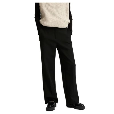 панталони,дамски,панталони,selected,rita,mid,waist,wide,pants,black,(black)