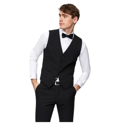 елек,мъжки,сака,selected,slim,mylologan,waistcoat,black,(black)