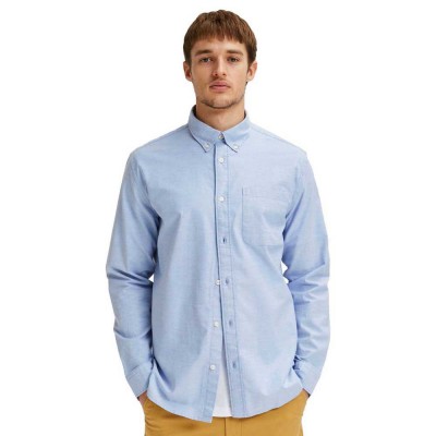 мъжка,риза,с,дълъг,ръкав,мъжки,ризи,selected,regrick,oxford,flex,long,sleeve,shirt,blue