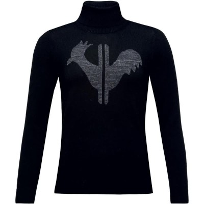 блуза,дамски,пуловери,дамски,плетени,дрехи,rossignol,classic,high,neck,sweater,black