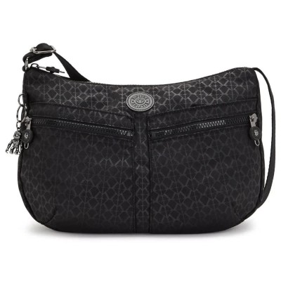 чанта,всички,чанти,kipling,izellah,bag,black,(signature,emb)