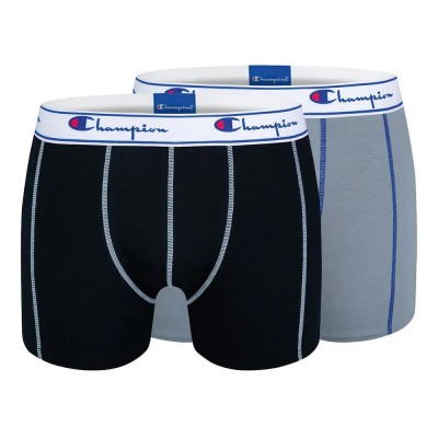 боксерки,мъжко,бельо,champion,boxers,2,unit,gray,black,(grey)