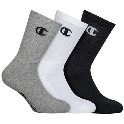 чорапи,мъжки,чорапи,champion,one,socks,3,pairs,black,white,gray,(white,black,grey)