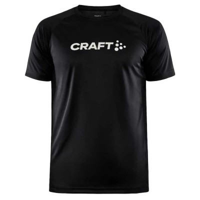 тениска,мъжки,тениски,craft,core,unify,logo,short,sleeve,t,shirt,black,(black)