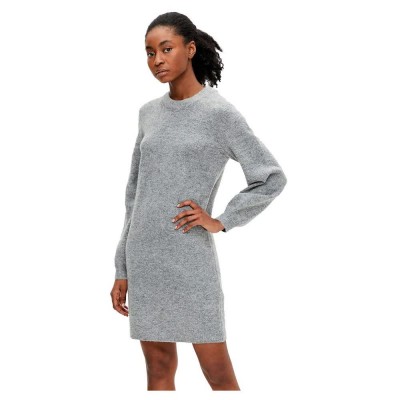 рокля,дамски,поли,и,рокли,object,eve,nonsia,knit,long,sleeve,dress,grey