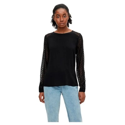 тениска,дамски,тениски,object,zoe,long,sleeve,t,shirt,black