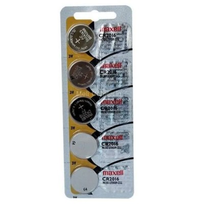 батерии,maxell,lithium,button,cell,battery,cr2016,pack,5,batteries,3v,multicolor