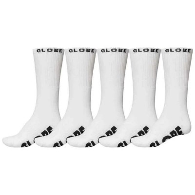 чорапи,мъжки,чорапи,globe,whiteout,socks,5,pairs,white,(white)