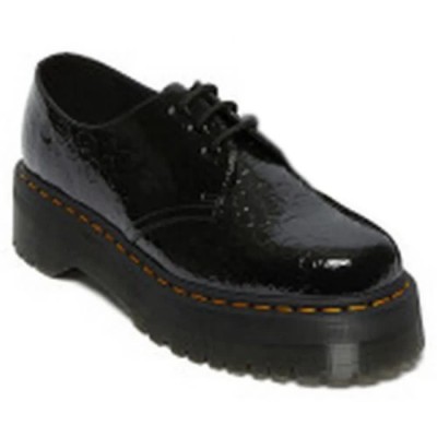 обувки,dr,martens,1461,quad,3,eye,patent,lamper,leopard,embross,shoes,black,(black)