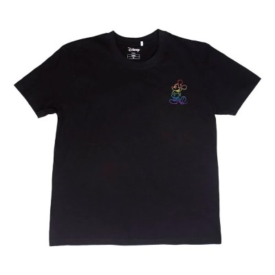 тениска,мъжки,тениски,cerdá,acid,wash,disney,pride,short,sleeve,t,shirt,black,(black)