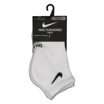 чорапи,мъжки,чорапи,дамски,чорапи,nike,performance,basic,ankle,socks,3,pairs,white,(white)