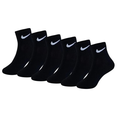 чорапи,мъжки,чорапи,дамски,чорапи,nike,colorful,quarter,short,socks,6,pairs,black,(black)