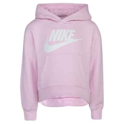 поларена,блуза,детски,блузи,nike,club,fleece,high,low,sweatshirt,pink,(pink,foam)