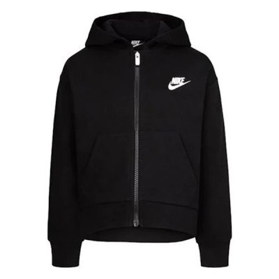 поларена,блуза,детски,блузи,nike,club,fleece,high,low,full,zip,sweatshirt,black,(black)