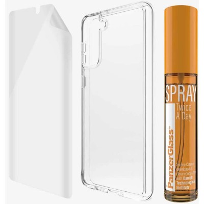 други,аксесоари,panzerglass,samsung,s21+,hygiene,pack,antibacterial,clear,(orange,clear)